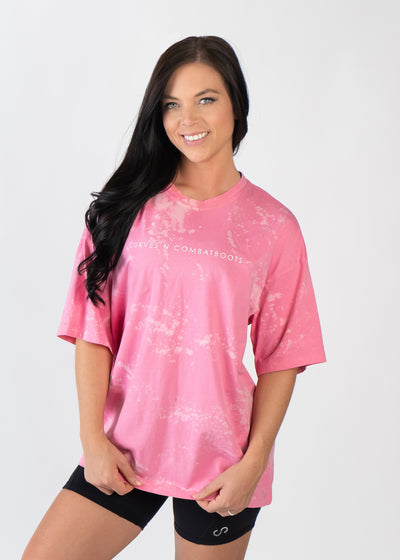 Oversized Tee | Bleached Pink